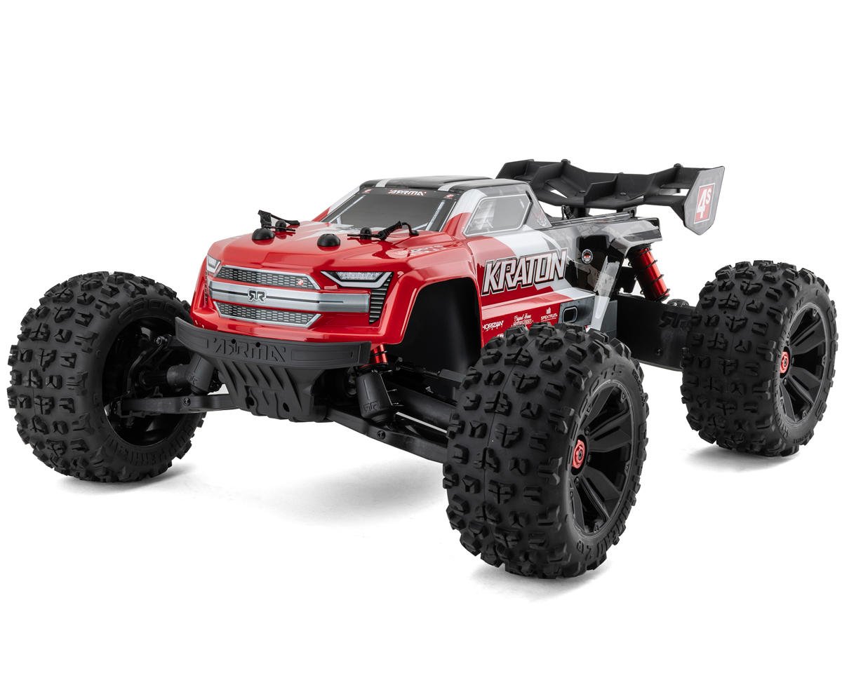 Arrma Kraton 4X4 BLX 4S Speed Monster Truck RTR, Red, ARA4408V2T3 Arrma