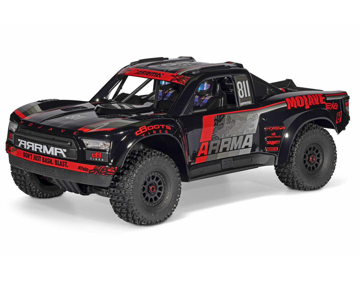 Arrma Mojave 6S EXB RTR Brushless 1/7 4WD Extreme Bash Desert Truck (Black/Red) 2026 ARA7704V3T1