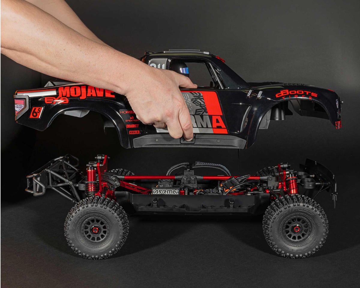 Arrma Mojave 6S EXB RTR Brushless 1/7 4WD Extreme Bash Desert Truck (Black/Red) 2026 ARA7704V3T1