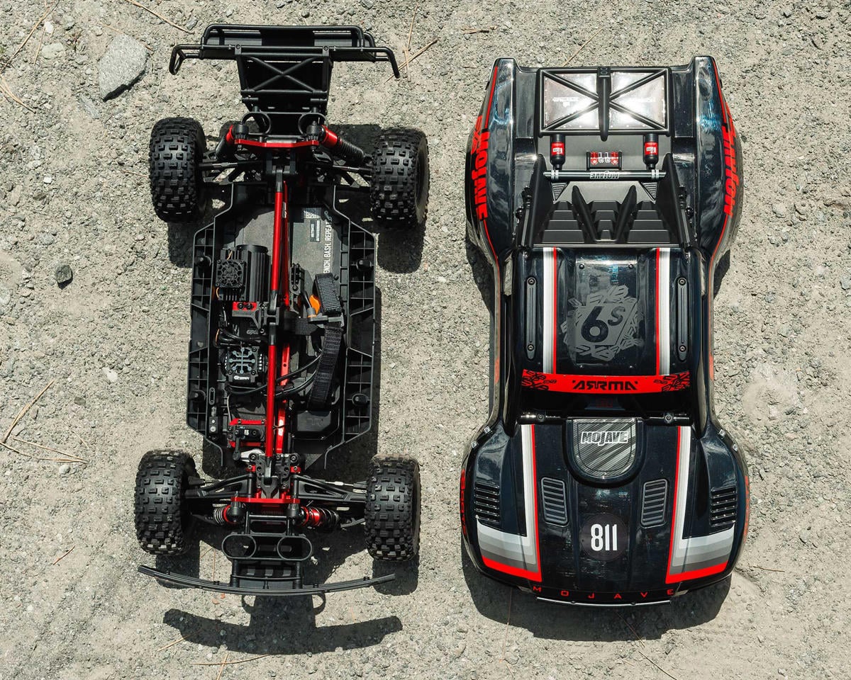 Arrma Mojave 6S EXB RTR Brushless 1/7 4WD Extreme Bash Desert Truck (Black/Red) 2026 ARA7704V3T1