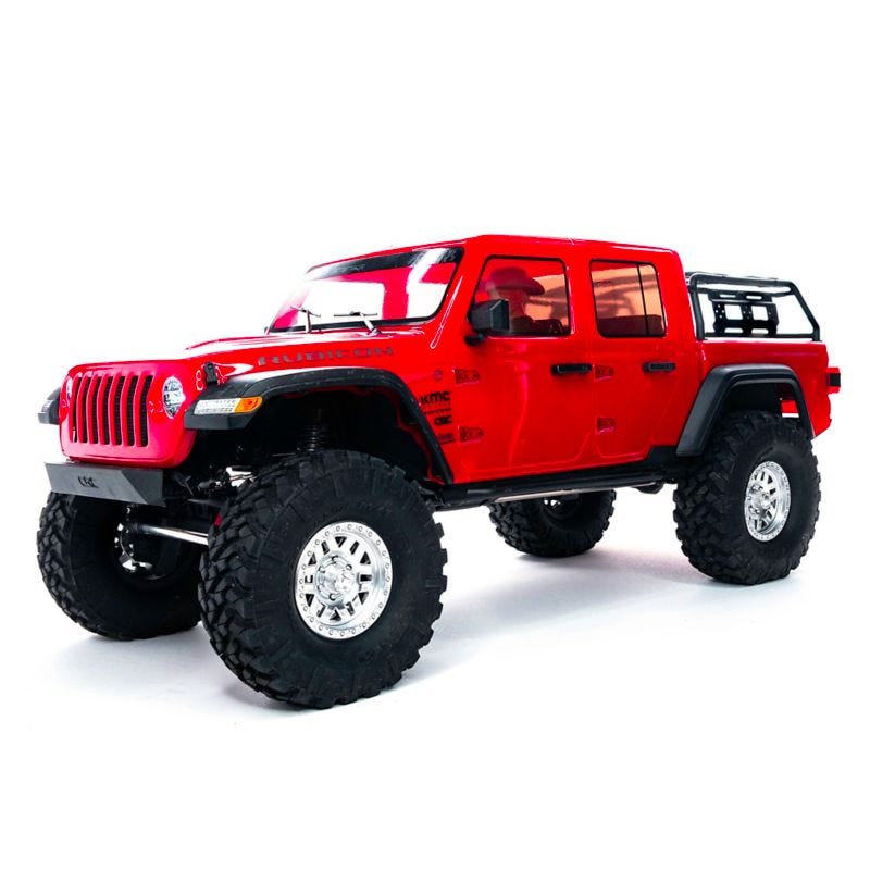 Axial SCX10 III Jeep JT Gladiator RC Crawler, RTR, Red, AXI03006T2 Axial