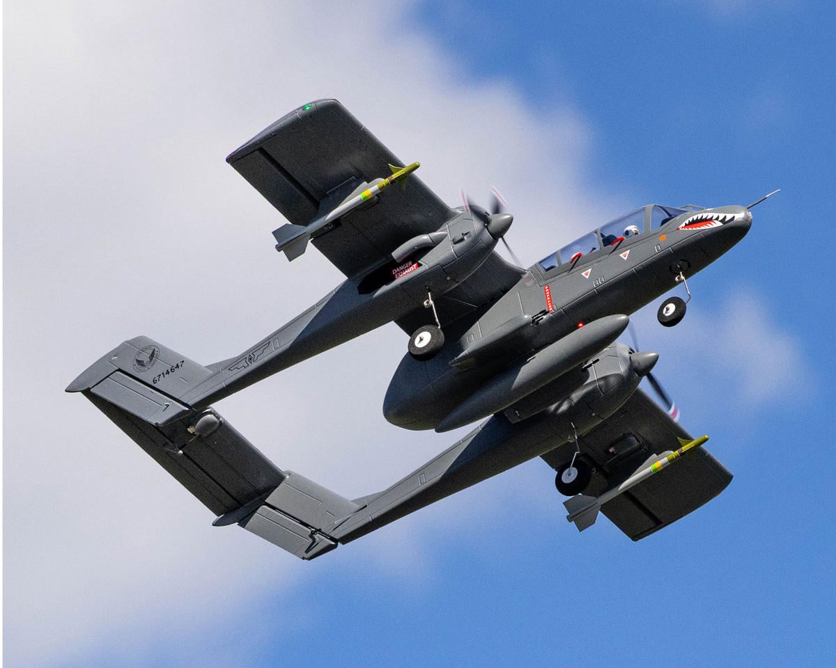 E-flite Micro OV-10 Bronco BNF Basic Electric Airplane AS3X & SAFE EFLU35050