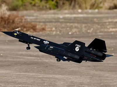 Freewing SR-71 Blackbird Twin 70mm EDF Jet With Gyro - PNP FJ32211PG
