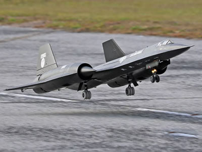 Freewing SR-71 Blackbird Twin 70mm EDF Jet With Gyro - PNP FJ32211PG