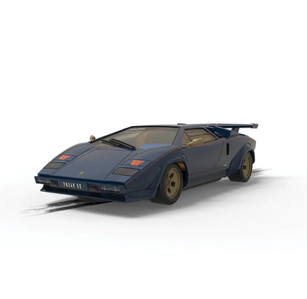 Scalextric C4411 Lamborghini Countach Blue and Gold Slot Car