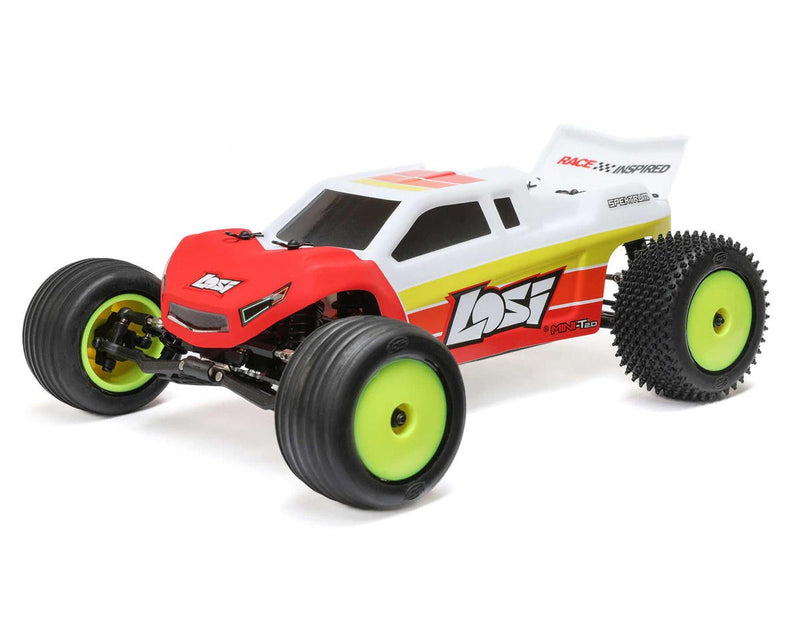 LOS-1056T1 Losi Mini T 2.0 Brushless V2 Stadium Truck, RTR, Red, LOS-1056T1