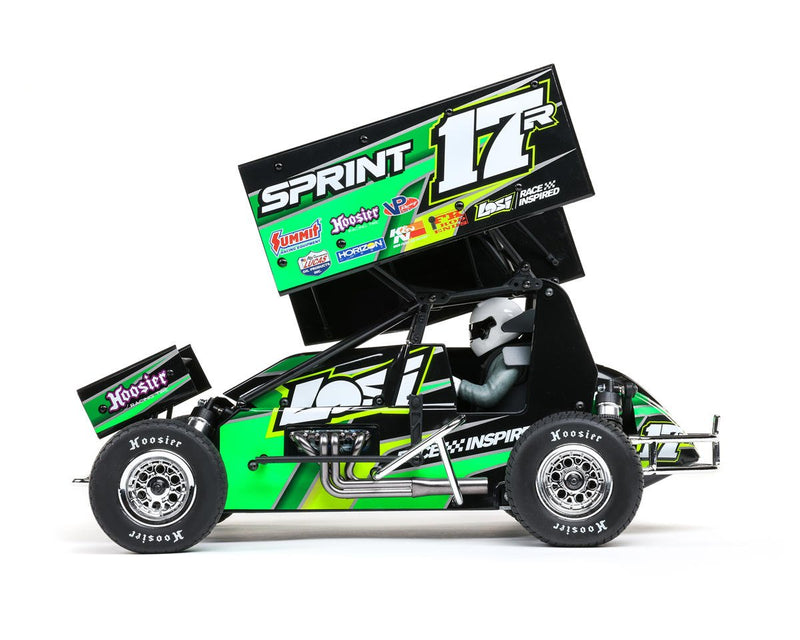 Losi 22S Sprint Car, 1/10 2WD, Brushless RTR, Green LOS-1387T2