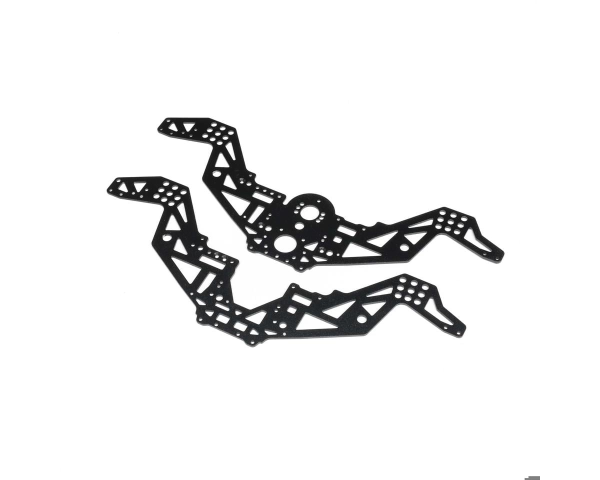 Losi Chassis Plate Set V2, Black, Mini LMT Megalodon LOS-2052