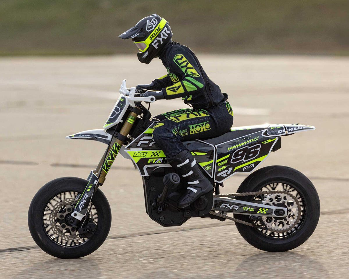 Losi Promoto-SM FXR Supermoto RTR 1/4 Brushless Motorcycle (White/FRX) LOS-2272 Losi