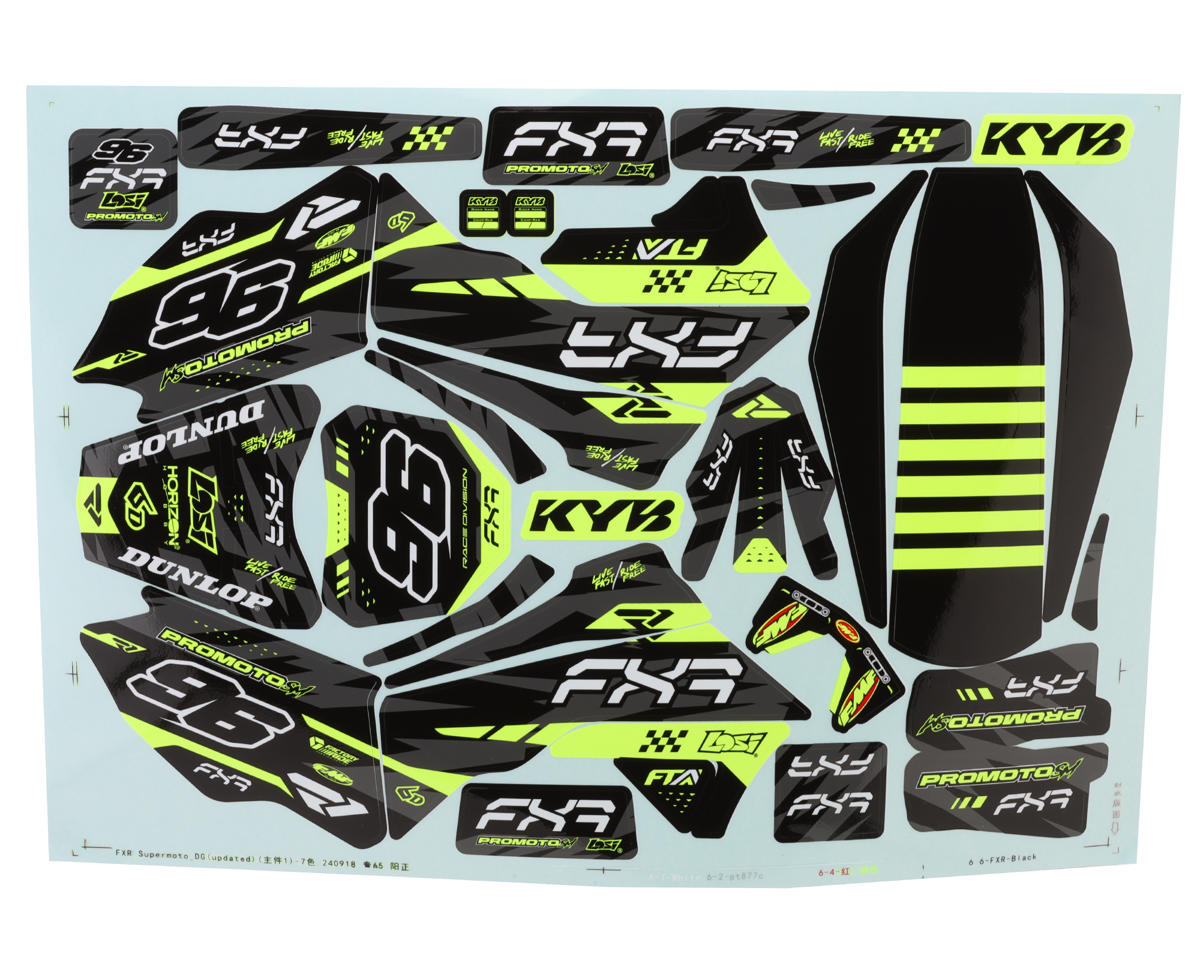 Losi Supermoto FXR Graphics Wrap Kit, ProMoto-SM LOS-2286