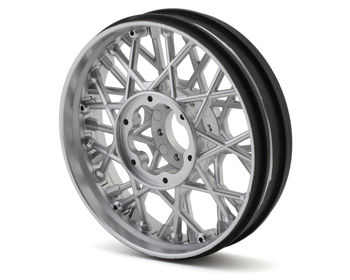 Losi Front Satin Chrome Wheel Set, ProMoto SM LOS-2294