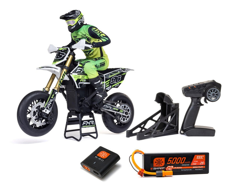 Losi Promoto-SM FXR Supermoto RTR 1/4 Brushless Motorcycle (White/FRX) RTR LOS-2310