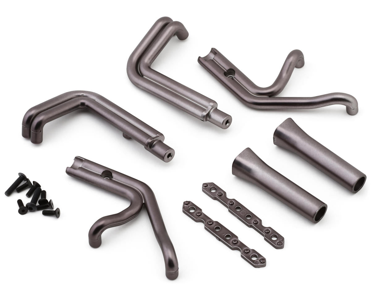 Losi Header Set, Blue Steel, 22S Sprint Car LOS-2440