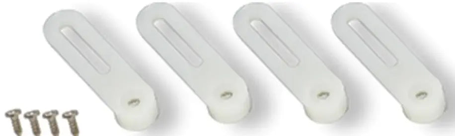 Freewing Landing Gear Steering Arm Type C (4 Pack) Freewing