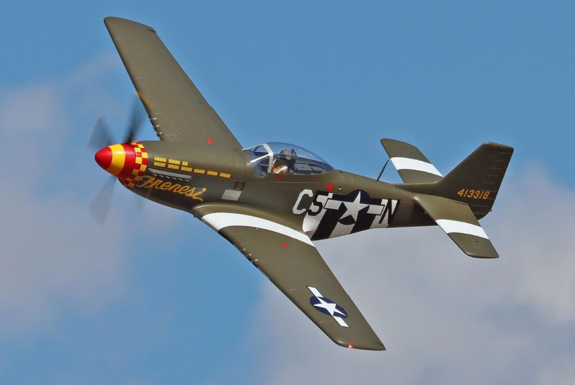 FlightLine P-51D Mustang 1600mm (63”) Wingspan Warbird with Gyro - PNP