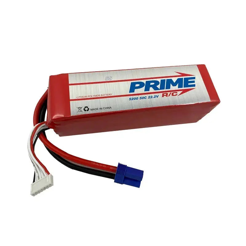 Prime RC 5200mAh 6S 22.2v 50C LiPo Battery with EC5 Connector Prime