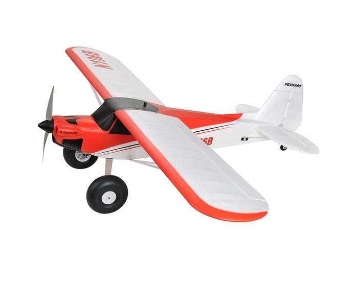 Prime RC S-Cub 1500mm RC Plane, PNP, Red/White PMQTOP128B Prime RC