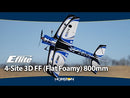 E-Flite 4-Site 3D FF (Flat Foamy) 800mm BNF Basic with AS3X and SAFE Select EFL02950