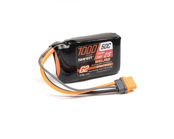 Spektrum Smart G2 Trail Pro 1000mah 2S 7.4V 50C LiPo Battery with IC2 Connector