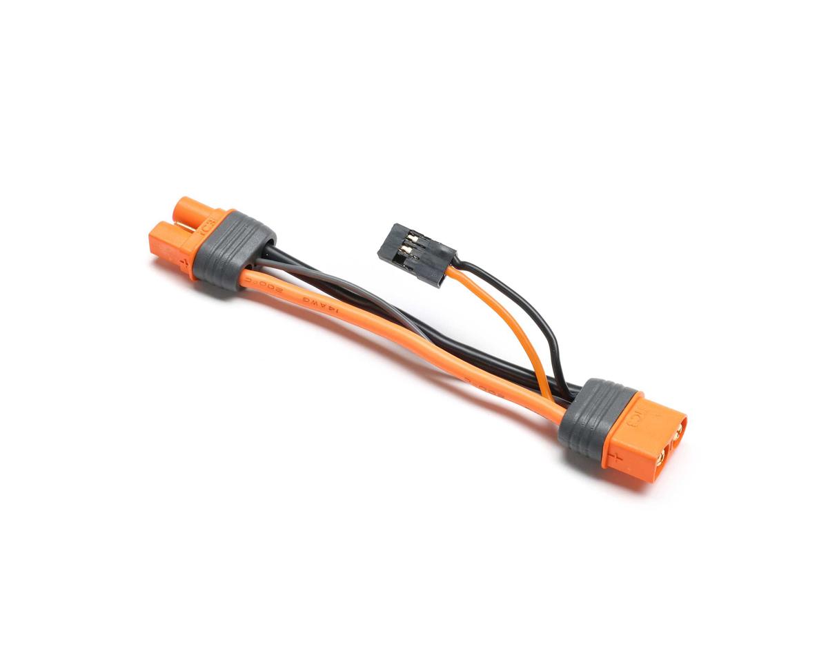 Spektrum 3inch IC3 Battery to IC3 Device Extension Lead with Power Tap SPMX-1112