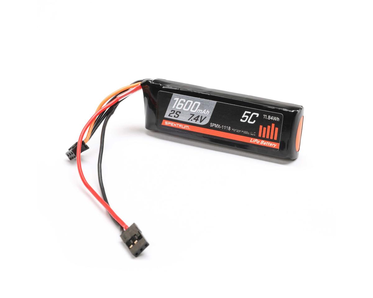 Spektrum 1600mAh 2S 7.4V 5C LiPo Receiver Battery SPMX-1118