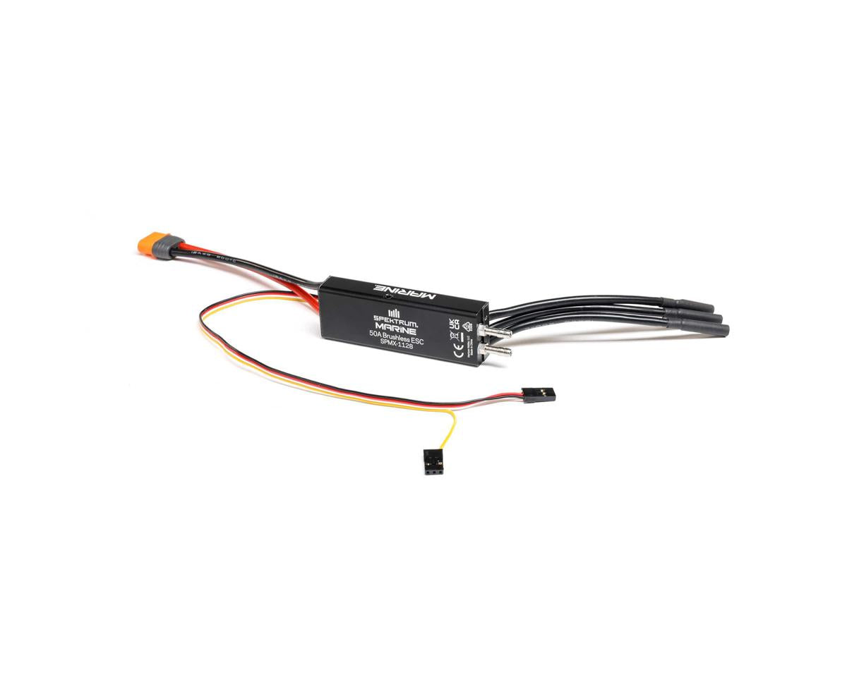 Spektrum 50A Brushless Marine ESC, Sonicwake 24 SPMX-1128
