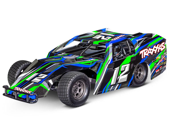 Traxxas Green 1/10 Mudboss Slash BL-2S RC Dirt Oval Racer - 104354-74GRN