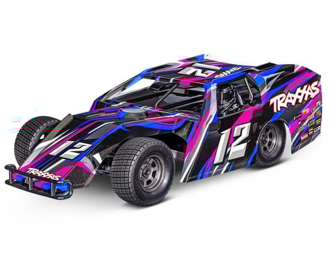 Traxxas Pink 1/10 Mudboss Slash BL-2S RC Dirt Oval Racer - 104354-74PINK