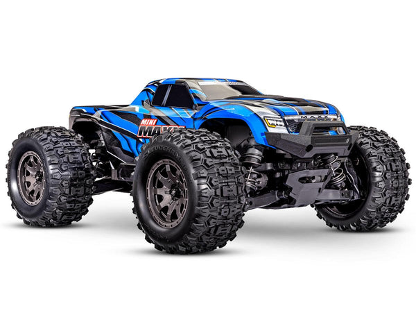 Traxxas Mini Maxx Brushless 1/16 4WD RTR Monster Truck (Blue) TRA107154-1Blue