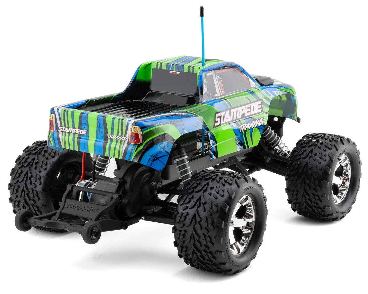 Traxxas 1/10 Stampede 2WD RC Monster Truck RTR HD w/USB-C- Green 36254-8GRN