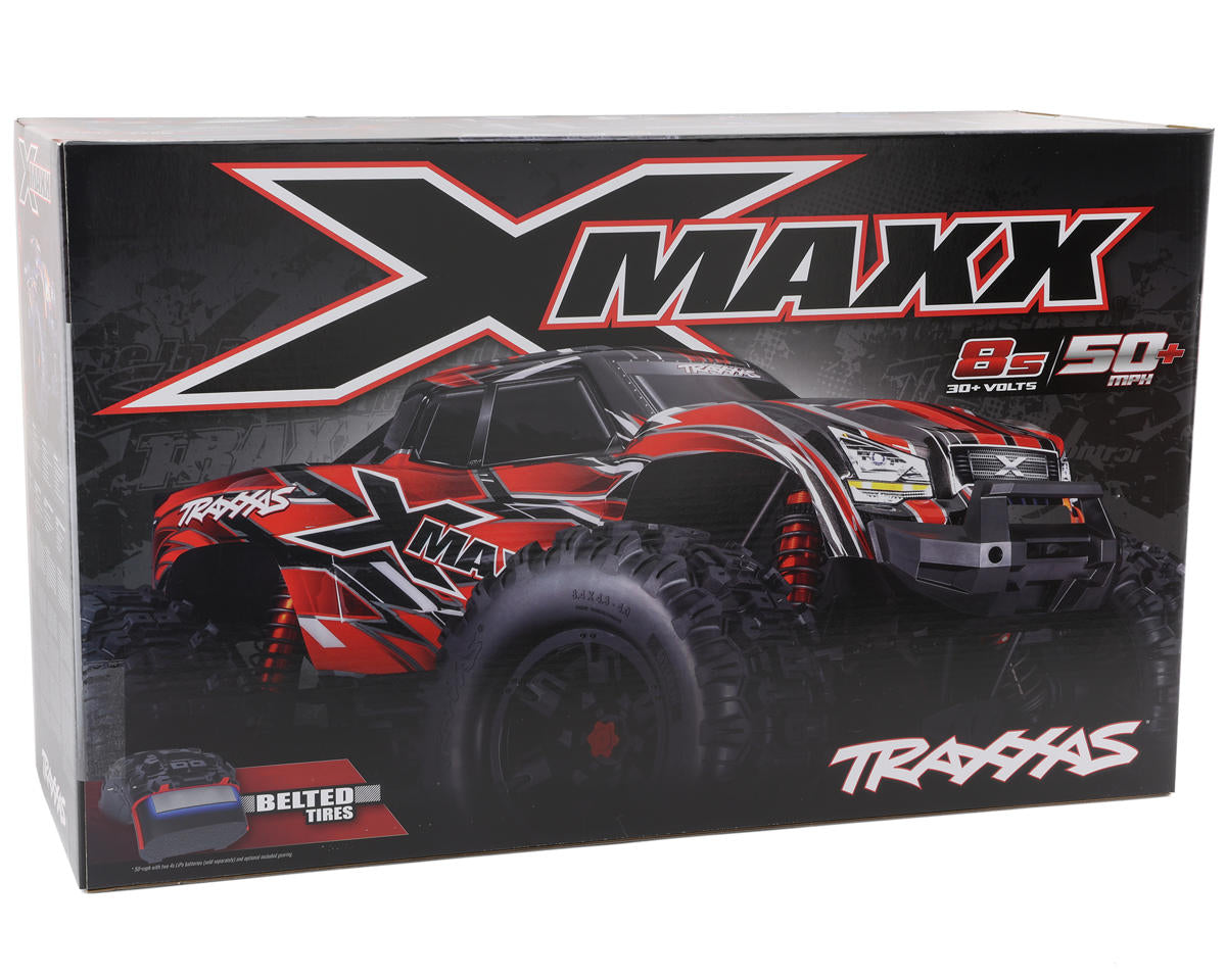 Traxxas X-Maxx 8S 1/6 4WD Brushless RTR Monster Truck (Blue) w/2.4GHz TQi Radio, TSM & Belted Tires TRAXXAS
