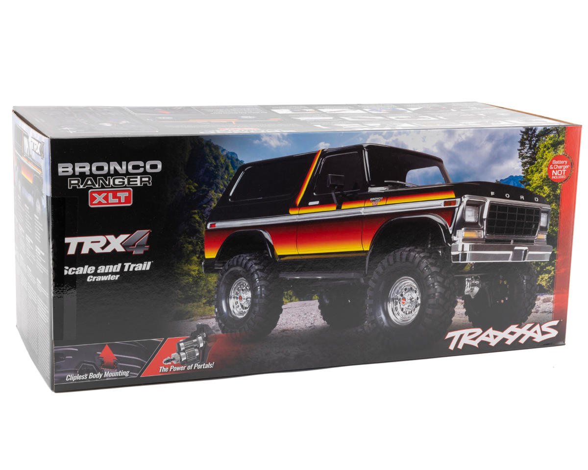 Traxxas TRX-4® 1/10 Trail Crawler Truck w/1979 Bronco Clipless Body (Sunset) 82246-4SUN