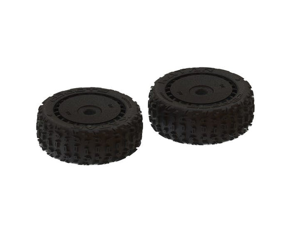 ARA550058 Arrma dBoots 'Katar B 6S' Tire Set Black, Pair, AR550058