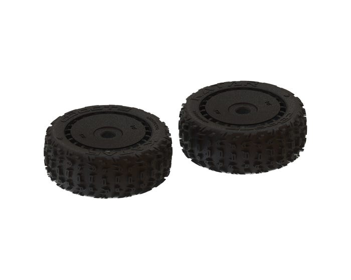 ARA550058 Arrma dBoots 'Katar B 6S' Tire Set Black, Pair, AR550058