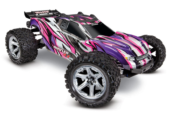 Traxxas Rustler 4X4 VXL Brushless RTR 1/10 4WD Stadium Truck (Pink) 67076-4