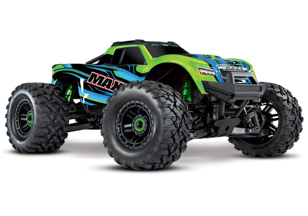 TRAXXAS MAXX 4WD MONSTER TRUCK, TQI TRAXXAS LINK ENABLED 2.4 GHZ RADIO, TSM TRAXXAS STABILITY MANAGEMENT REQUIRES BATTERY & CHARGER - GREEN
