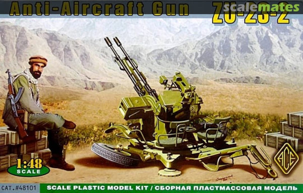 Ace Model 48101 1/48 ZU-23-2 AA gun Plastic Model Kit