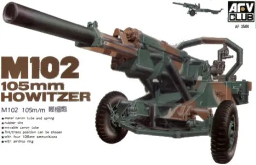 AFV Club AF35006 1/35 M102 105mm Howitzer Plastic Model Kit AFV