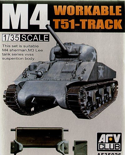 AFV Club AF35026 1/35 T51 Track For M4/M3 Conversion Kit