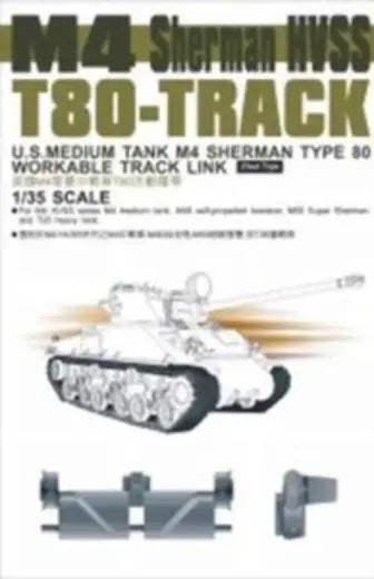 AFV Club AF35032 1/35 M4 Sherman HVSS T80 Track Conversion Kit AFV