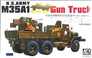 AFV Club AF35034 1/35 M35A1 Gun Truck (Vietnam War) Plastic Model Kit AFV