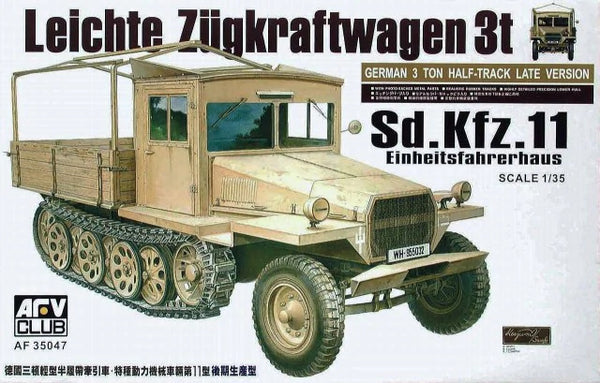 AFV Club AF35040 1/35 German Sd.Kfz.11 3Ton Half Track Plastic Model Kit