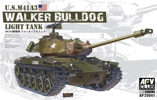 AFV Club AF35041 1/35 M41A3 Walker Bulldog Light Tank Plastic Model Kit