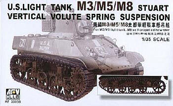 AFV Club AF35056 1/35 M3 Stuart Light Tank Vertical Volute Spring Suspension Conversion Kit