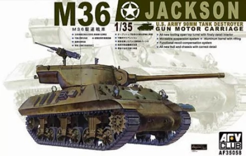 AFV Club AF35058 1/35 U.S. M36 Tank Destroyer Plastic Model Kit