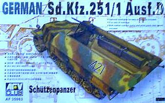 AFV Club AF35063 1/35 German Sd.Kfz. 25 Ausf.D Half-Track Plastic Model Kit