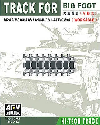 AFV Club AF35133 1/35 Big Foot Track for M2A2/M3A3/AAV7A1/MLRS LATE/CV91 Conversion Kit AFV