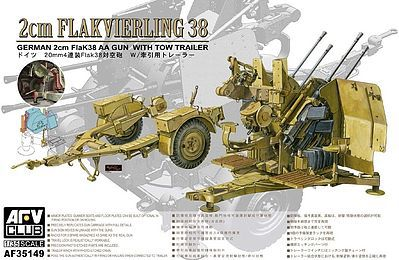 AFV Club AF35149 1/35 German 2cm Flakvierling 38 AA Gun Plastic Model Kit