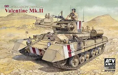 AFV Club AF35185 1/35 British Infantry Tank Mk.III Valentine Mk.II Plastic Model Kit AFV