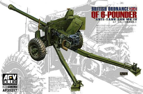 AFV Club AF35217 British Mk.4 6pdr Anti-tank Gun Plastic Model Kit
